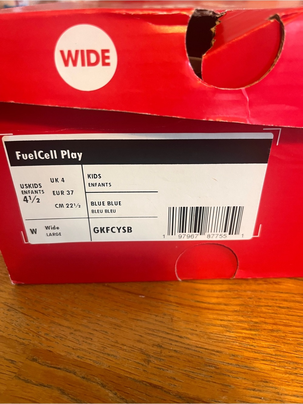 New Balance Kids' FuelCell Play V1 Lace-up